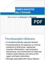 Thromboangiitis Obliterans: Also Known As