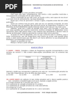 Estatística - Matemática Financeira - 09