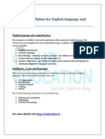 AFMC Exam Syllabus For English Language and Reasoning