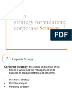 Corporate Strategy CH - 07