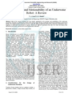 Mechatronics and Motionability of An Underwater