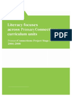 Literacy Focus Across Primary Connections