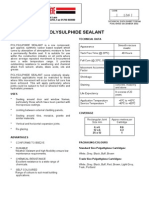 Polysulphide Sealant Technical Data.