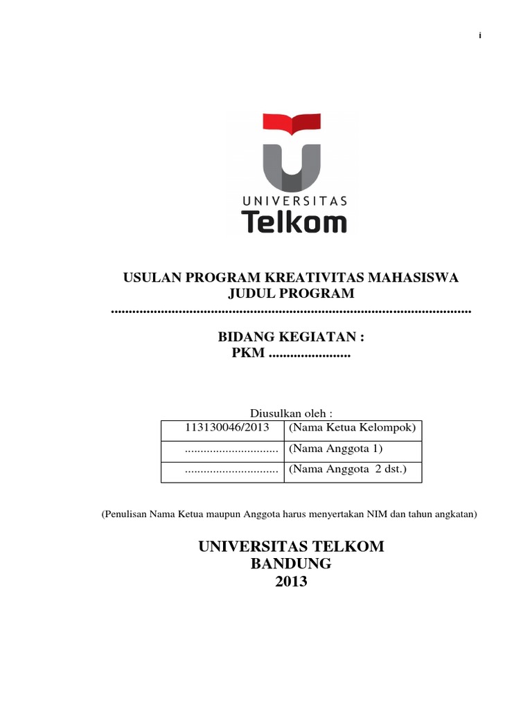 Template Cover Dan Pengesahan Proposal PIMNAS Rev 22 Oktober 2013