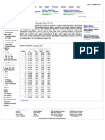 Sheet Metal Gauge Size Chart (Galvanised Steel)