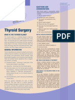 Thyroid Surgery: Questions and Considerations