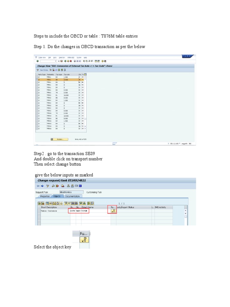 OBCD Transaction Steps in SAP | PDF | Finance & Money Management ...