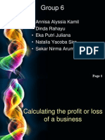 Profit and Loss Accounts Group6