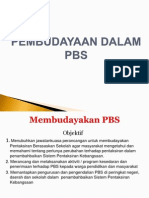 Pembudayaan Dalam Pbs