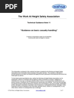 WAHSA TGN11 Guidance on Basic Casualty Handling
