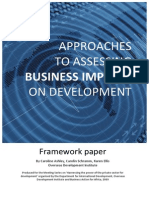 Impact Framework Paper 2009