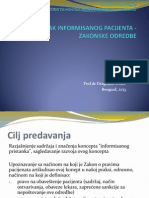 Pristanak Informisanog Pacijenta - Zakonske Odredbe