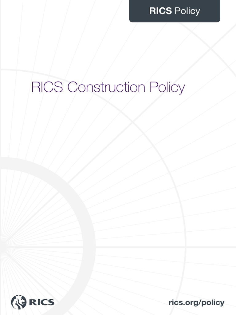 RICS Construction Policy Overview | PDF | Building Information Modeling ...
