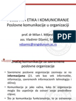 Poslovne Komunikacije U Organizaciji