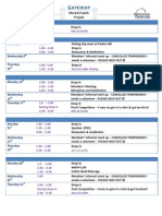 July 2014 Schedule