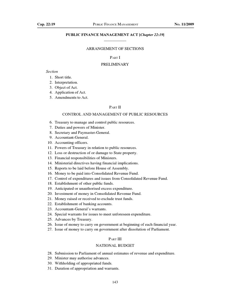 Public Finance Management Act Overview | PDF | Public Finance | Loans