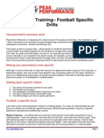 Plyometric Training Football Drills