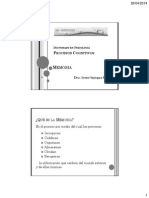 Procesos Cognitivos - Memoria PDF
