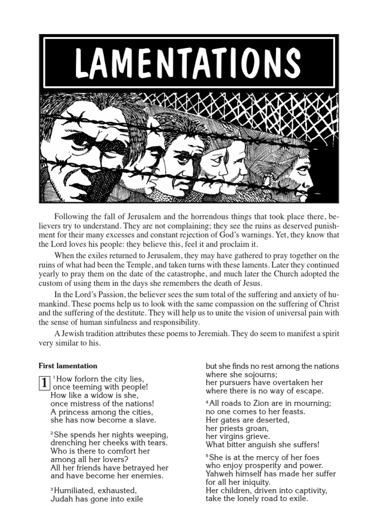 Lamentations Pdf Jesus