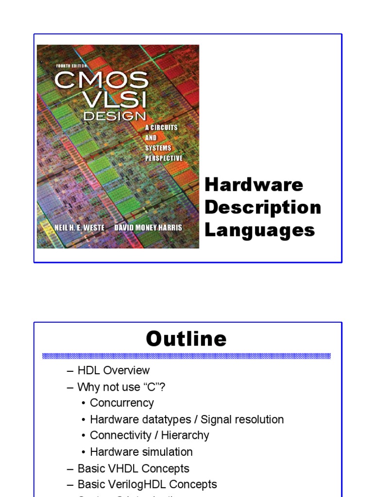Hardware Description Languages PDF Hardware Description Language