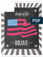 4th of July 8x10 Sign