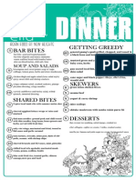 Lillo Dinner Menu