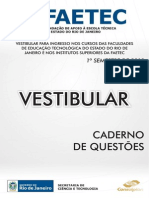 Provas_faetec_vestibular Faeterj_s e Institutos Superiores