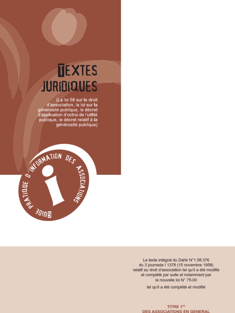 TEXTES JURIDIQUES Prisonnier Législation