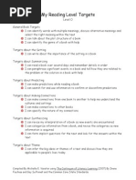 My Reading Level Targets