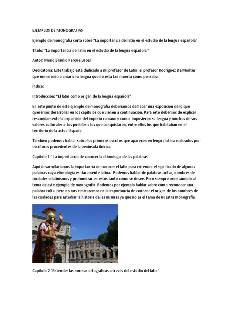 Ejemplos de Monografias