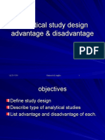 Analytical Study Design Advantage & Disadvantage