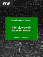 DataScienceWeekly DataScientistInterviews Vol1 April2014