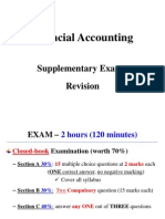 Financial Accounting: Supplementary Exam - Revision