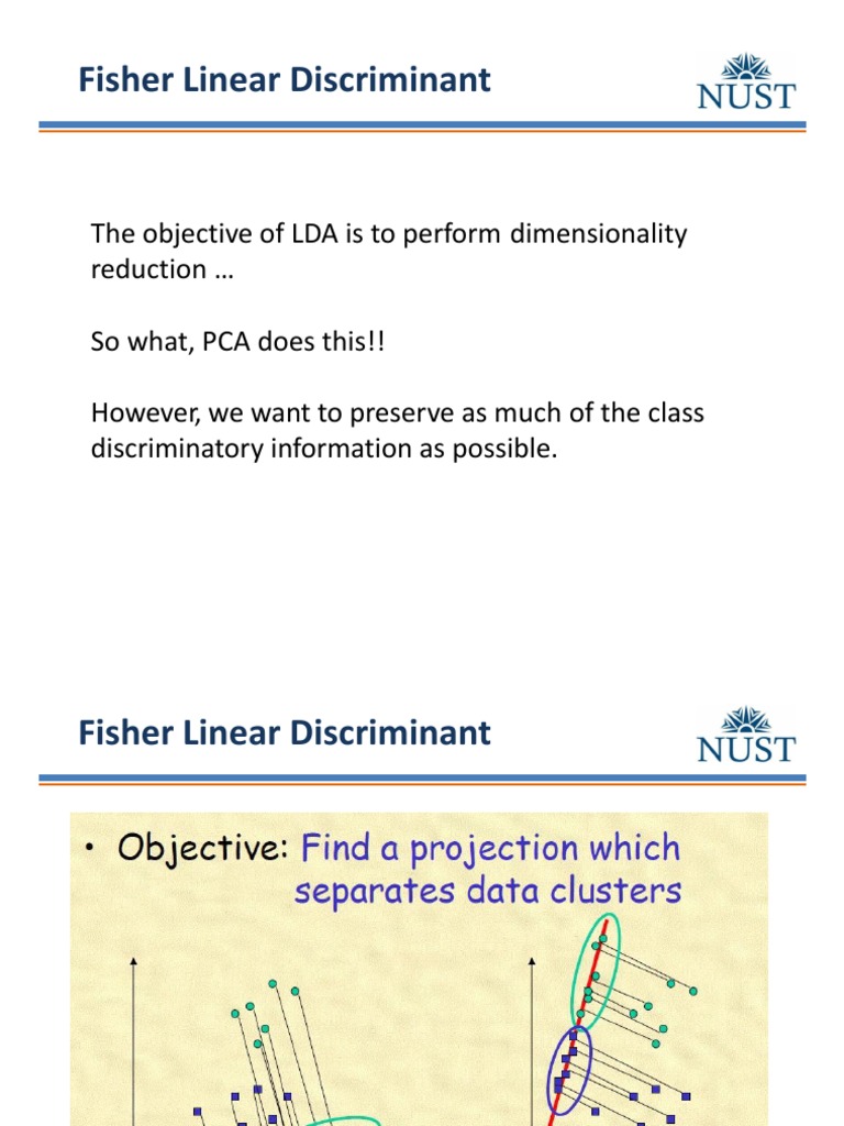 Understanding Fisher Linear Discriminant | PDF