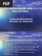 Ignition of The Precipitate