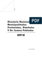 Directorio Municiapl 2012