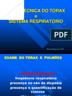 Semiologia Do Torax e Sistema Respiratorio