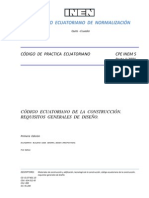 16563985 Codigo Ecuatoriano de La Construccion Requisitos Generales de Diseno Parte 1