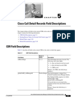 Cisco Call Detail Records Field Descriptions