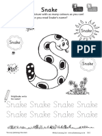 Snake Colouring Sheet