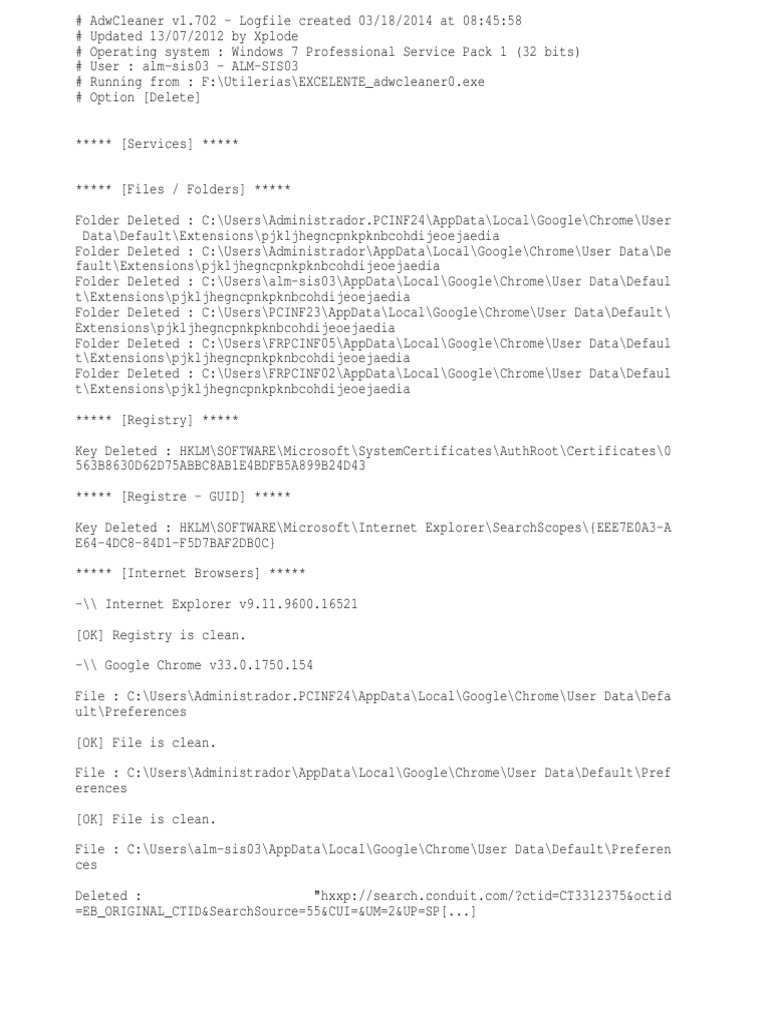 AdwCleaner (S1) PDF Business Computers — free download