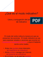 Que Es El Modo Indicativo