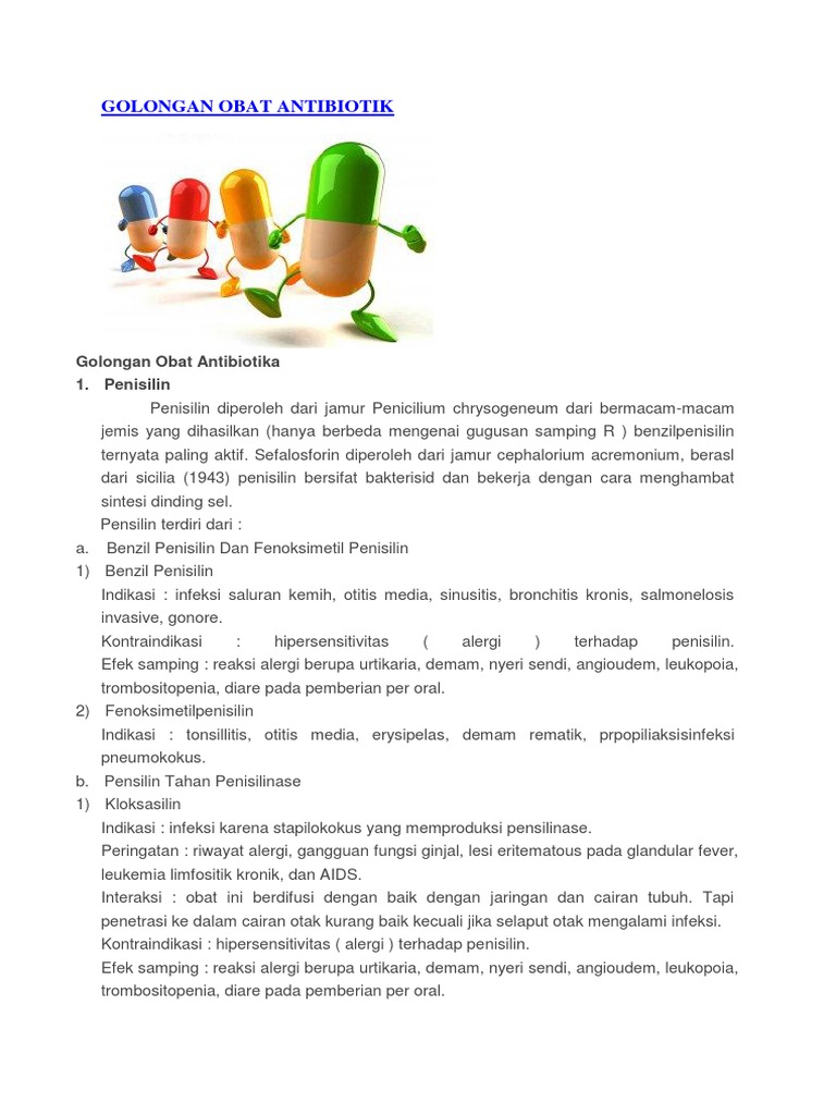 GOLONGAN OBAT ANTIBIOTIK GOLONGAN OBAT ANTIBIOTIK
