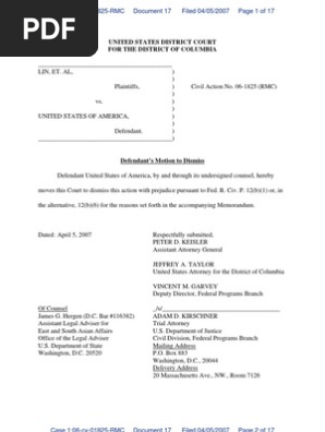 Motion to dismiss