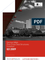 German M&A: Post-Crisis Deal Structures, Frankfurt