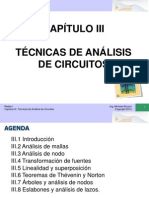 Capitulo III. Técnicas de Análisis de Circuitos