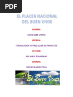 El Placer Nacional Del Buen Vivir