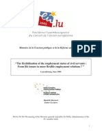 The Flexibilisation of the Employment Status of Civil Servants - From Life Tenure to More Flexible Employment Relations ?