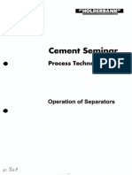 Operation of Separator