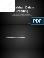 Kesalahan Dalam Branding